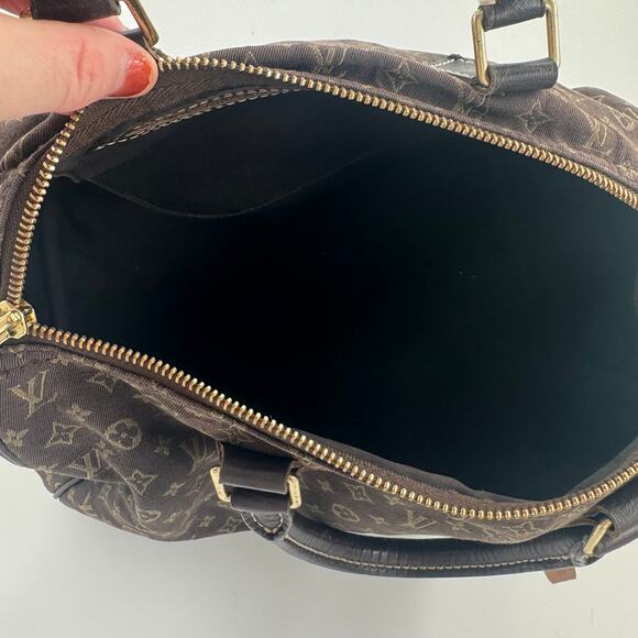 Louis Vuitton Brown Monogram Mini Lin Speedy 30 SP1016 - Picture 4 of 11